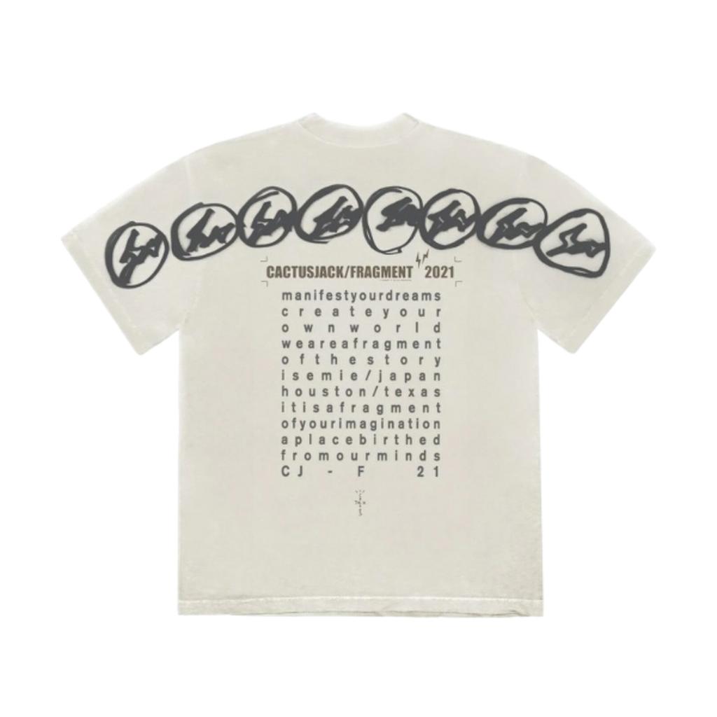 T-shirt Travis Scott Cactus Jack For Fragment Manifest White