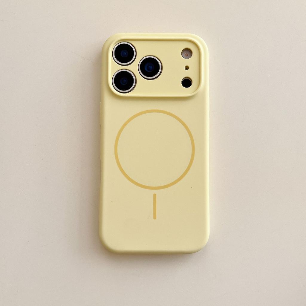 Anwendbar auf iPhone17promax Handyhülle, magnetische Silikon-Handyhülle, integrierte Tasten, allumfassende Präzisionsloch-Schutzhülle