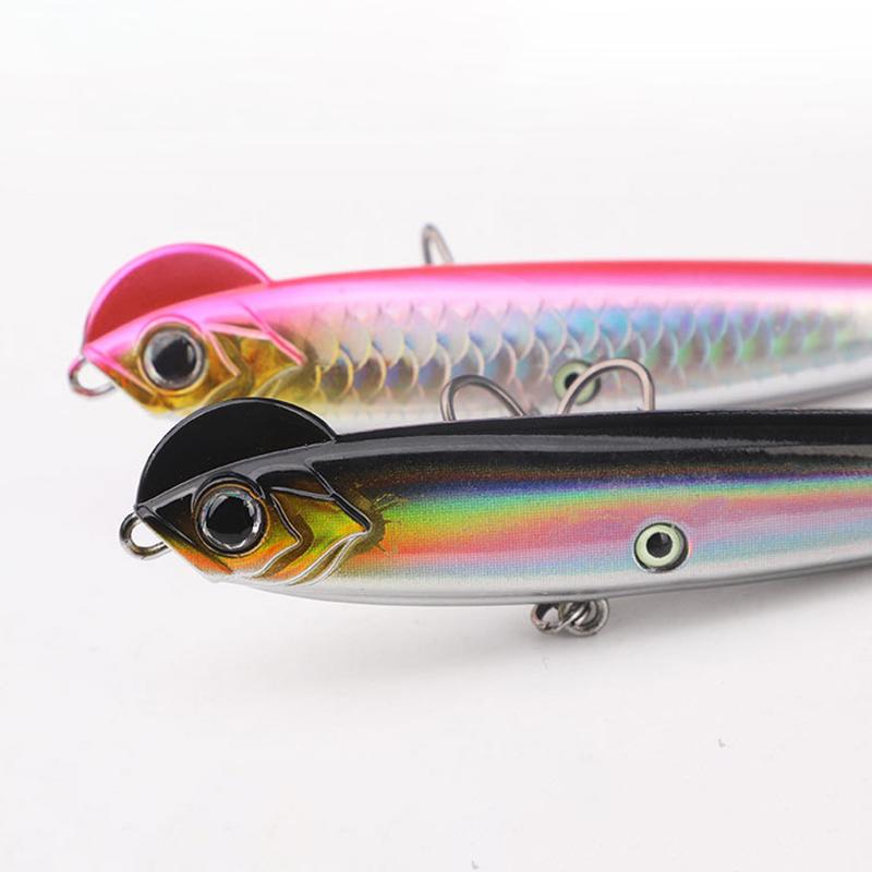 Casting Cockscomb Pencil Road Runner Fake Bait 10G/14G/18G Solid Sinking Pencil Road Runner Triple Hook Full Swimming Layer