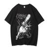 Chainsaw Man T Shirt Men Retro Vintage Printed Graphic T Shirt Women Harajuku High Quality Cotton Casual Short Sleeve Tshirt