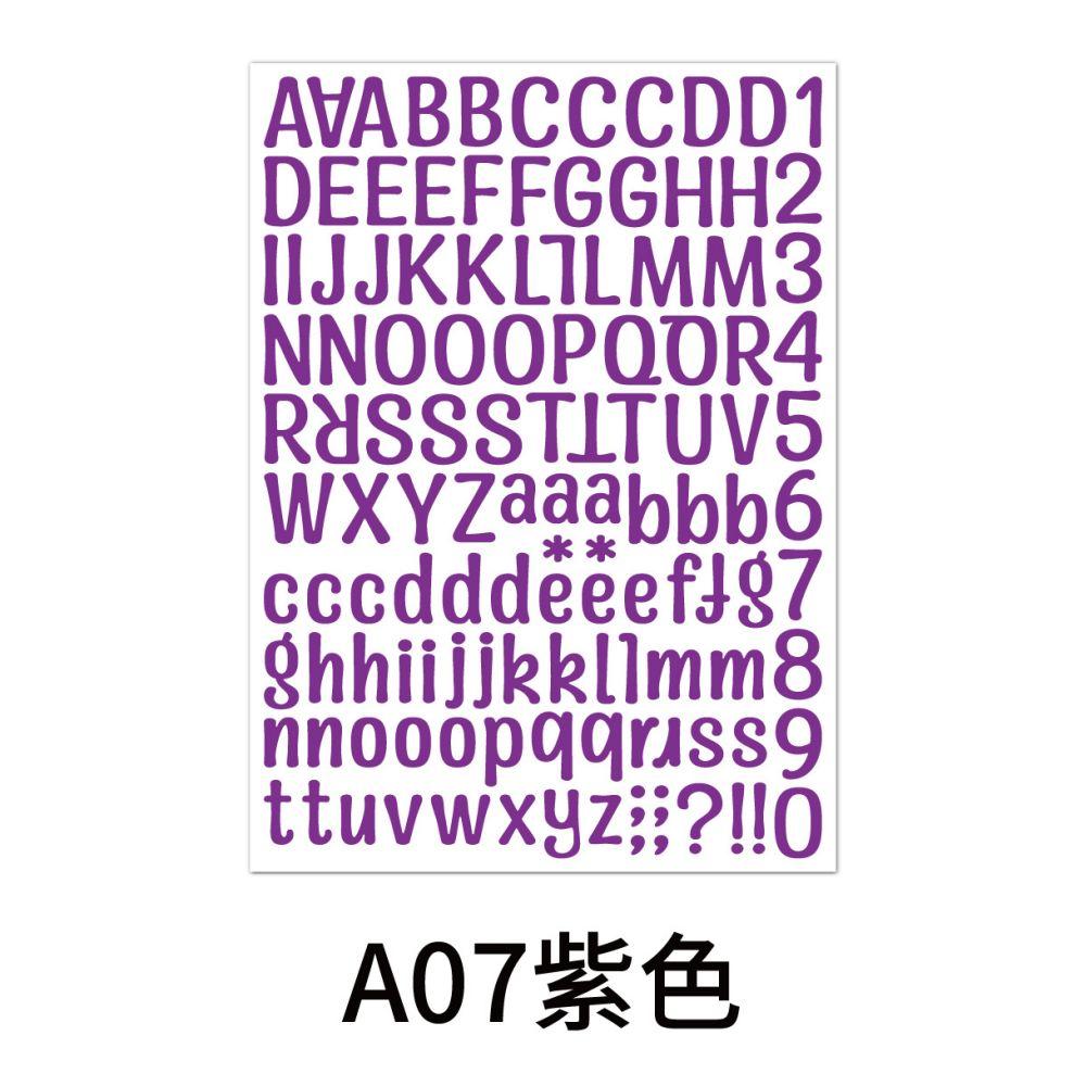 2Pcs 26 Alphabet A-Z Planner Stickers Waterproof Colorful Creative Diy Pvc Letter Number Sticker For Kids Cup Laptop