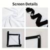 60-150 Inch Foldable Projection Screen Portable Polyester Display Fabric for Outdoor Movies Home Theater Office Meetings