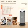 Ceramic Space Heater, 2000W Fan Electric Heater with 4 Modes, Adjustable Thermostat, 55 degrees Oscillation