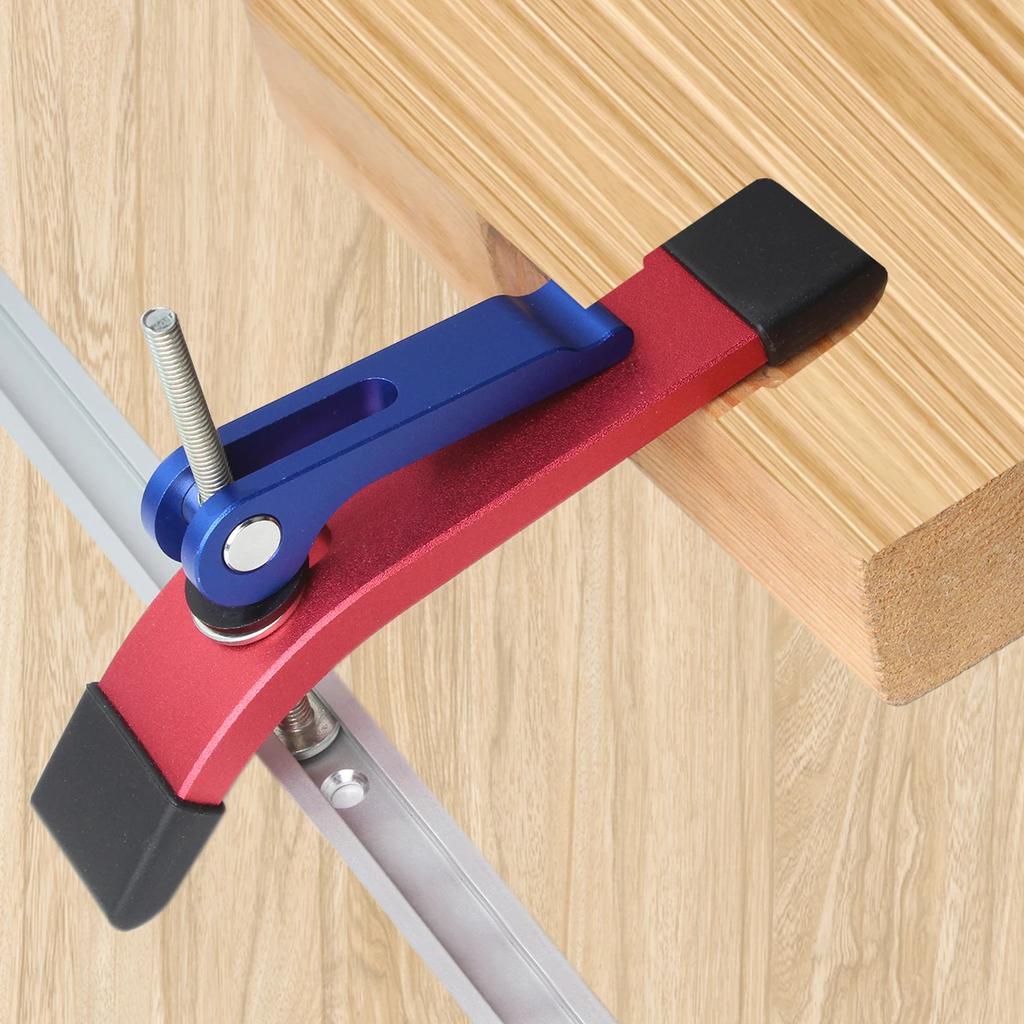 Cam Clamp Quick Acting T-Track Hold Down Clamp Woodworking Clamps with T Bolts Silder for Routers Drill Presses Table Saw