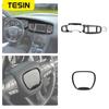 Car Carbon Fiber Grain Central Control Steering Wheel Gear Shift Decoration Cover for Dodge Charger 2015 Up Interior Accessories
