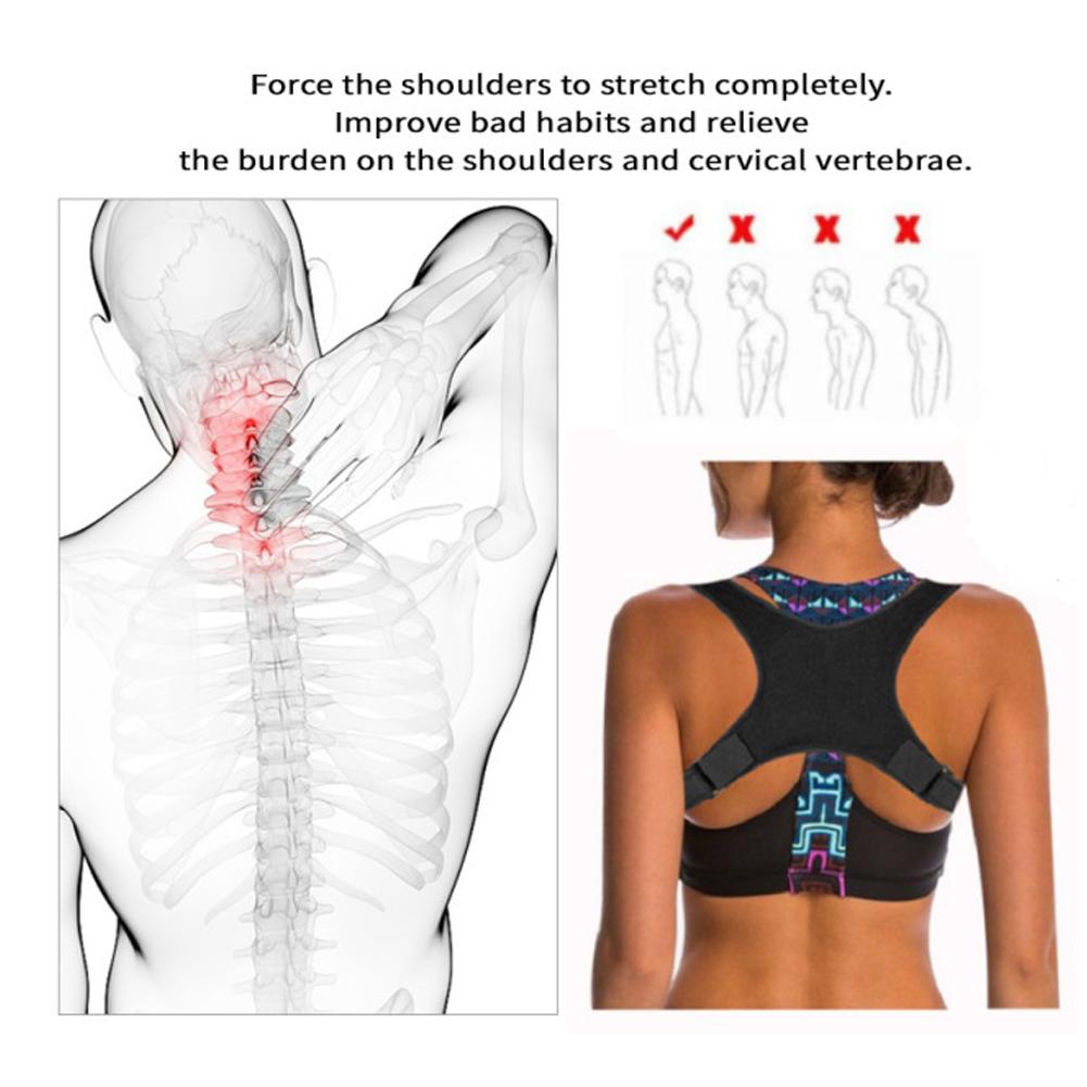 Men Women Hunchback   Corrector   Shoulder Back Support Brace Belt