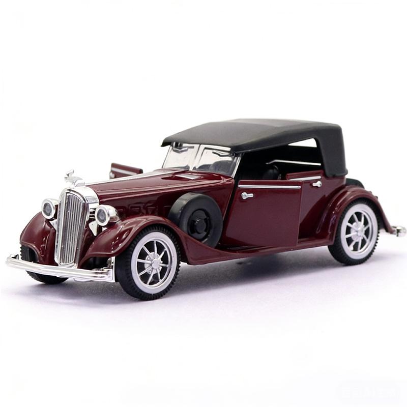 Grenzüberschreitend Realistisch 1:Die-Cast Oldtimer Modell im Maßstab 1:32, Exquisites Sammlerstück black