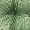 2 Piece Palette Cushion Set with Leaf Pattern Fabric