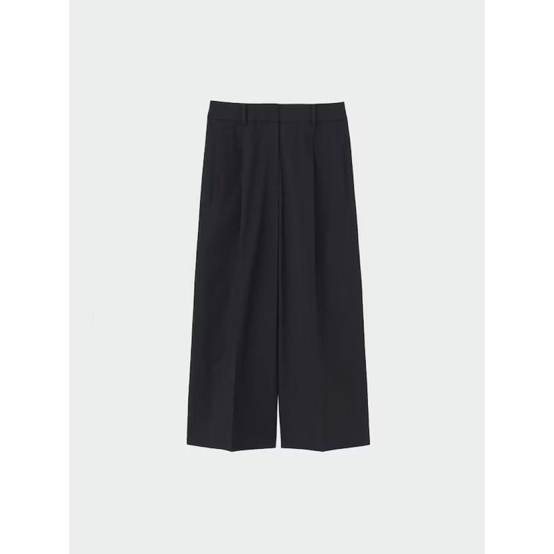 Plaste 2023 model wide pants (linen blend) black XS