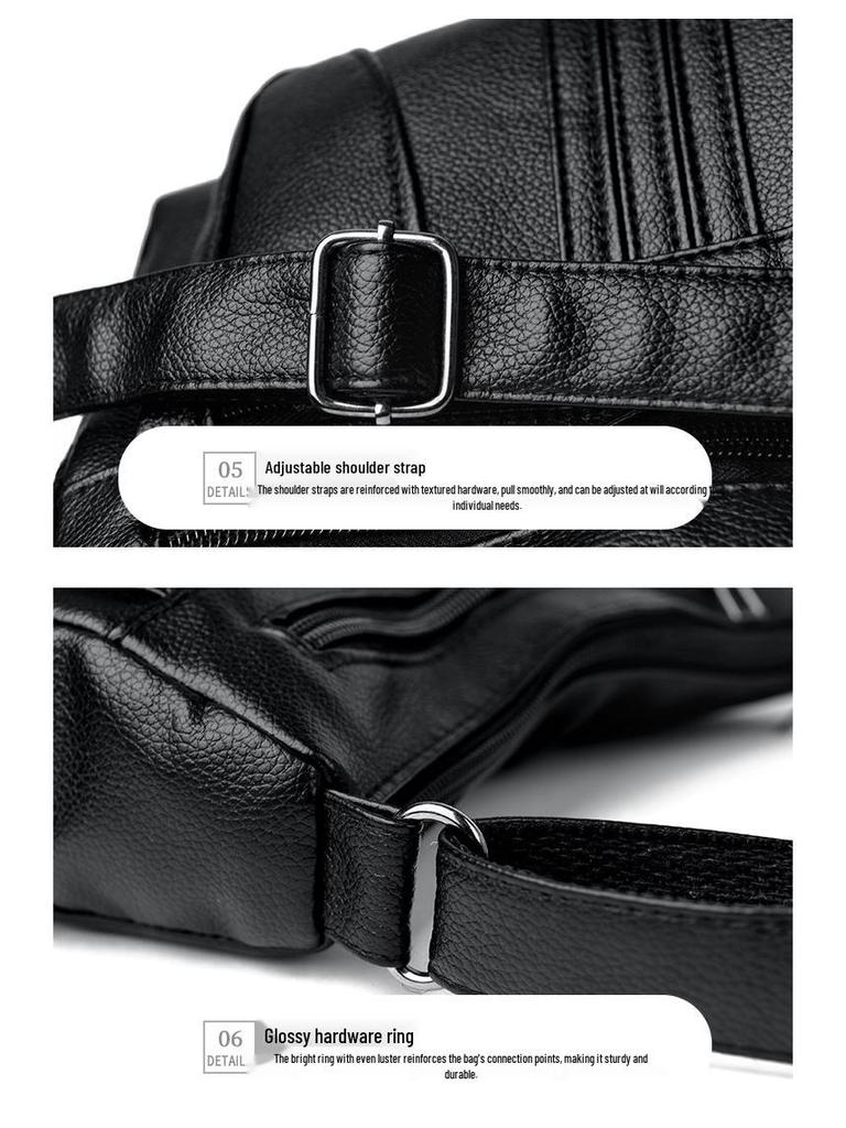 2025 Stylish Retro Leather Mummy Shopper & Crossbody Bag