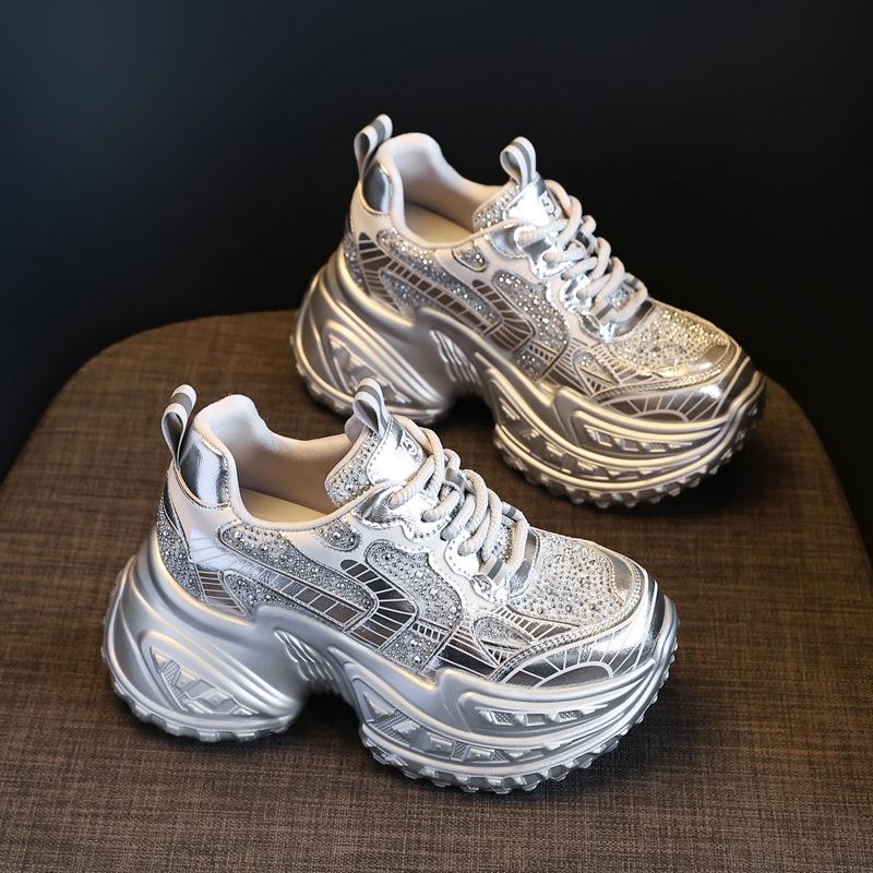 SJN9131-63 Women's Thick-Soled Height-Boosting Sneakers - Fall 2024 Casual Sports Shoes