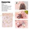 200 Pcs Organza Bag Drawstring Closure   Print 6.3x4.3in Mesh Gifts Bags Organza Jewelry Mesh Pouch