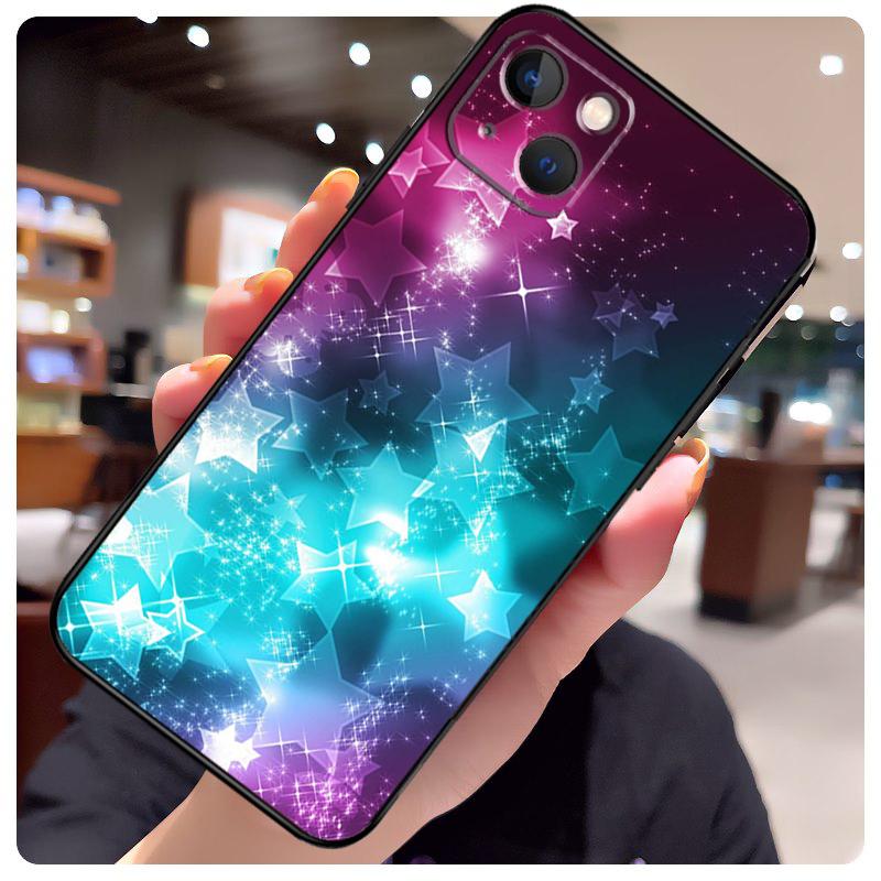 Bright Stars Art Case For iPhone 16 Pro Max 14 13 12 11 15 17 Pro Max mini 15 16 Plus 16e 17 Air Phone Cover