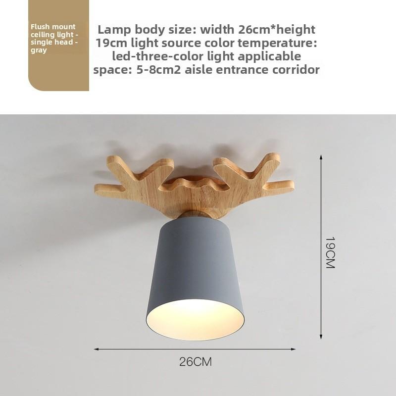 Nordic Modern Wooden Wall Lamp For Hallway And Entrance Decor