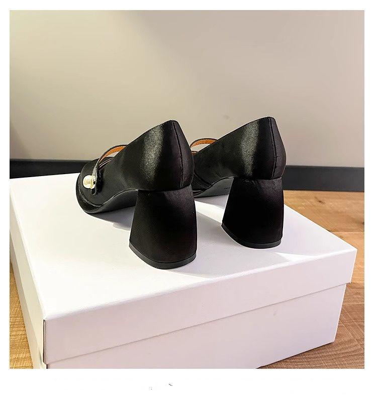 Women's Retro Mary Jane High Heels - 2025 Spring Collection