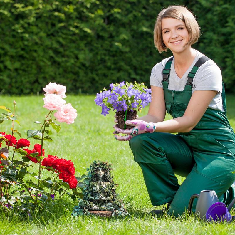 Cute Garden Lawn Fairies Plant Pot Decorations Garden Acrylic Fairies Figurines Stakes Outdoor Accessories Fence Ornament