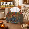 1pc Mexican Mariachi Folk Tissue Box - Multi-Functional Halloween Napkin Dispenser, Durable Polyester Decorated with Dancing Skeleton Fiesta, Perfect 