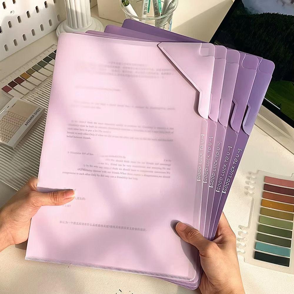 Large Capacity File Folders Sorting Storage Document Bag Creative File Organizer Office Supplies