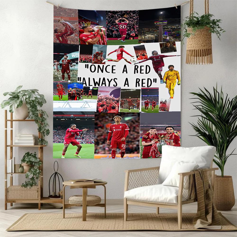 Liverpool Football Club Wall Decor Tapestry Art For Pet Memorial Birthdaywedding Party Backdrop Family Gift