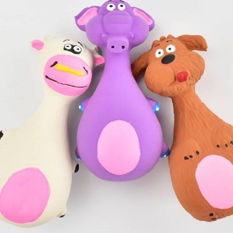 Durable And Entertaining Squeak Toy For Dogs In Attractive Cartoon Shapes And Styles