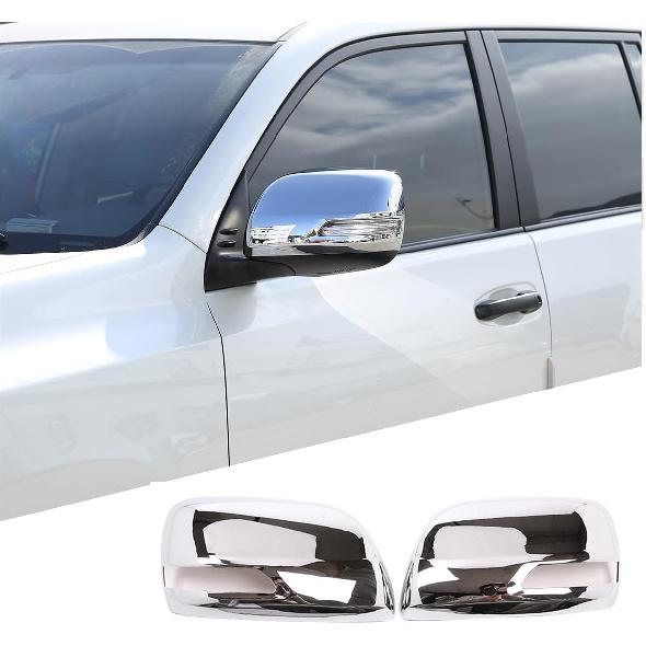 Tür-Rückspiegelkappe Kompatibel mit Toyot@ Land Cruiser Prado FJ150 150 2010-2019, ABS Außen-Seitenspiegelabdeckung Schutzleiste