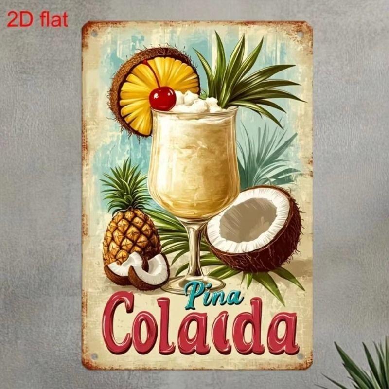 Retro Metal Tin Sign 8x12 inch Office Living Room Wall Decor