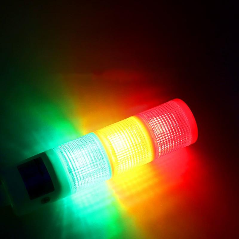 CNC Machine Safety Stack Light Rotatable 180 Degree Three Modes Industrial Warning Signal Lamp for Workshop
