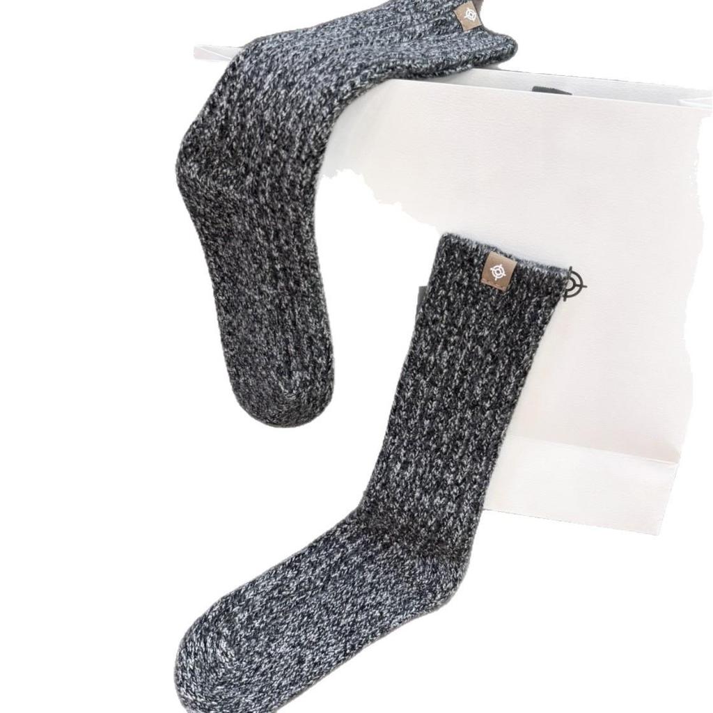 2025 Autumn/Winter Wool Blend Mid-Calf Socks - Nordic & Korean Style, Fair Isle Pattern, Warm.