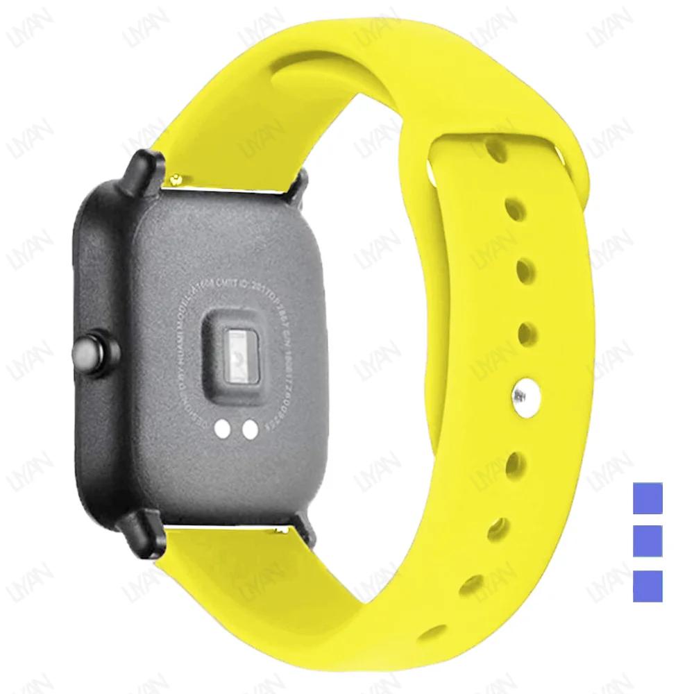 Sportarmband Für Amazfit GTS-GTR-4-3-2-2e-Mini-Pro-stratos 2 3 Silikonarmband für Amazfit bip-U-S-3-pro 20mm 22mm Uhrenarmband