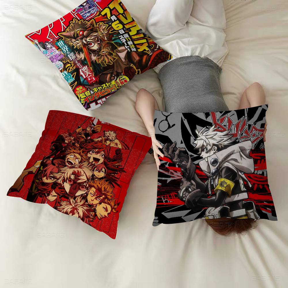 Japanese Supernatural Combat Anime GGachiakuta Pillow Cover For Bedroom Room And Living Room Sofa Decorative Cushion Cover