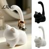 Small Ring Storage Dish Cute Cat Holder, Minimalist Stand for Bedroom Dressing Modern Matte Finish Holder Table, Decorative Sitting Jewelry Organizer