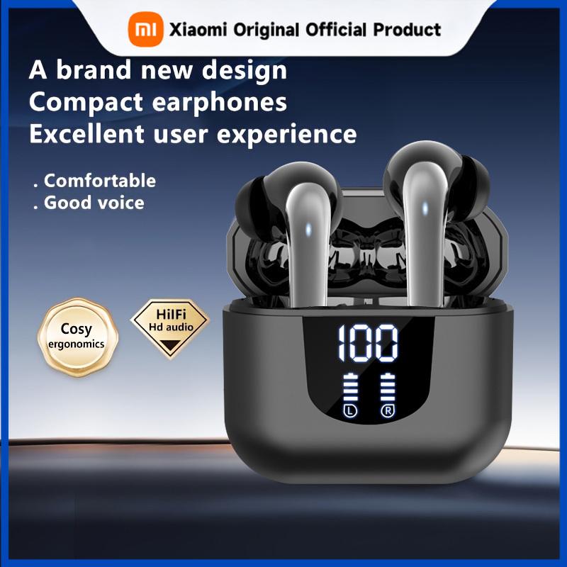 Xiaomi 144 Language Instant Translation 2025 New Cross-Border Bluetooth Earphones with True Wireless Digital Display Screen,