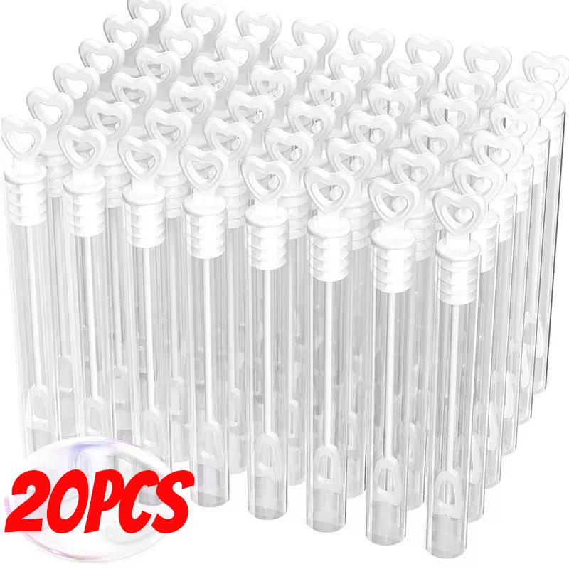100/10PCS Bubble Soap Bottles Mini Love Heart Shape Tube Bubble Wand Wedding Gift for Guests Birthday Party Decorations Kid Toys