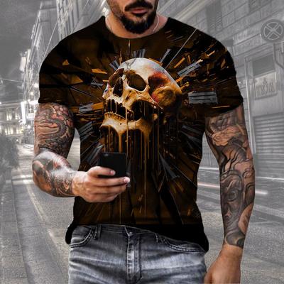 Summer European and American 3D Printed Short Sleeved T-shirt Personalized Short Sleeved T-shirt