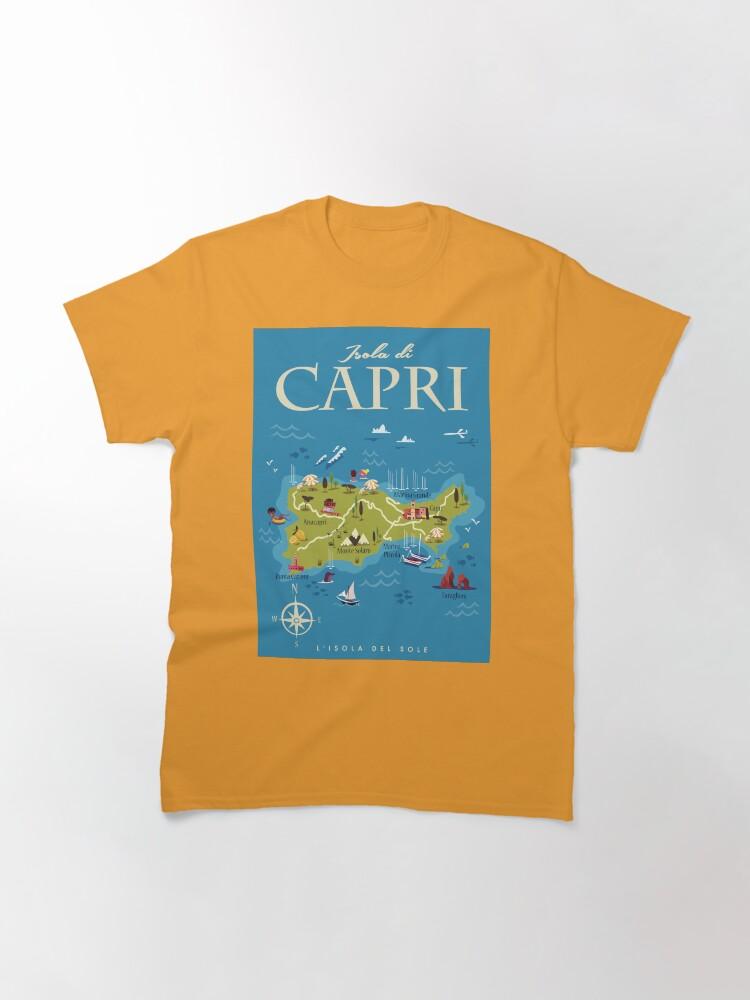 Peppino di Capri Capri map poster Classic T-Shirt