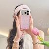 Pink Floral Chain Phone Case for iPhone 17 Pro Max - Compatible with 16 Pro and 15 Pro