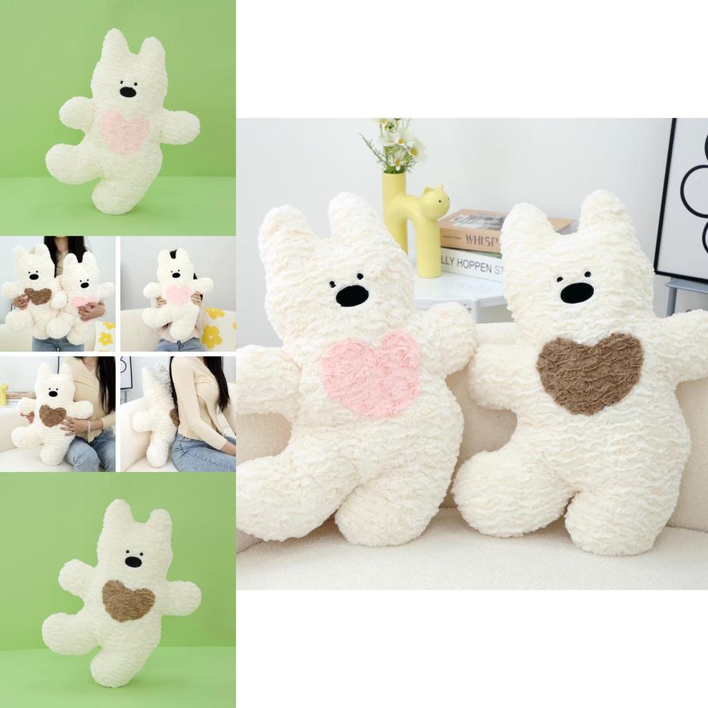 Adorable West Highland White Terrier Plush Pillow Soft Cuddly Toy For Kids
