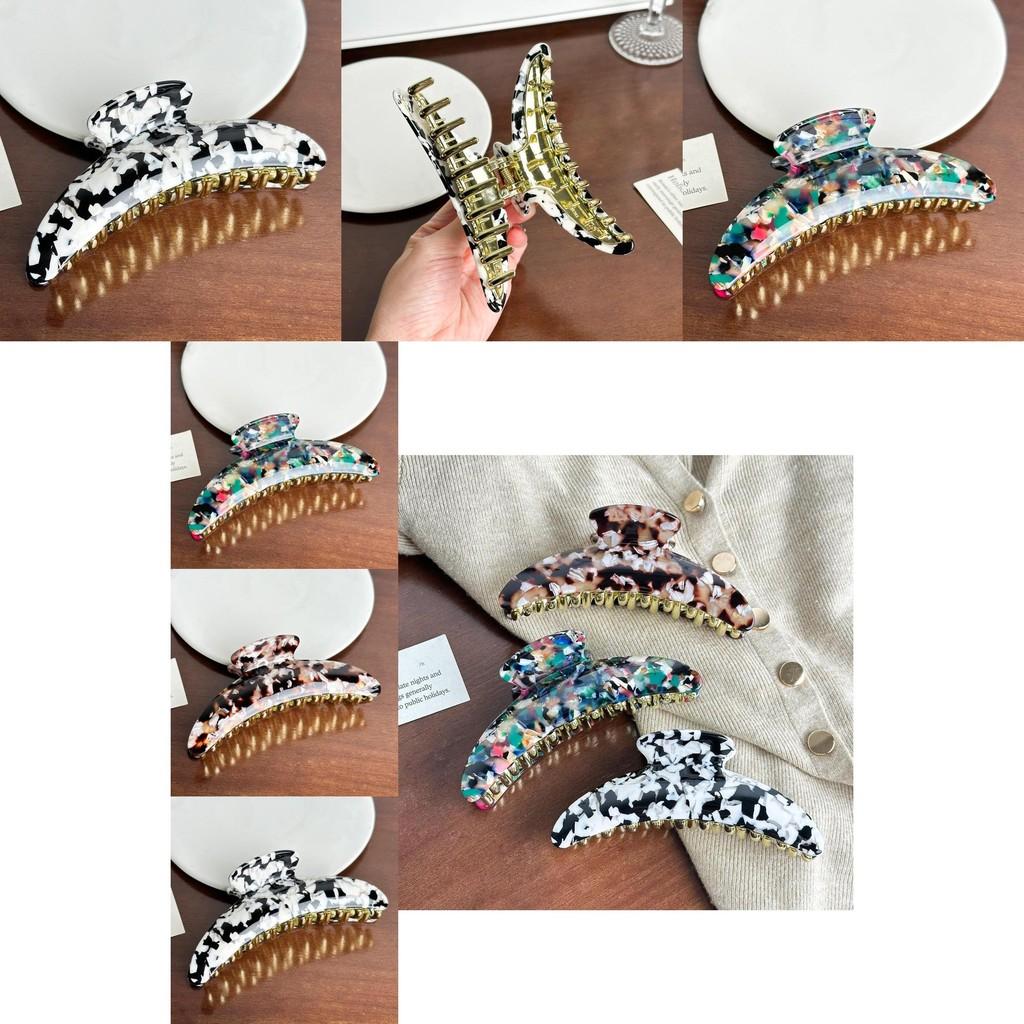 Unique Large Moon Hair Claw Clips With High-end Acetate Material For Women