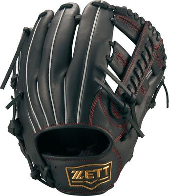 ZETT Soft Steer Baseball Glove for Black Size BRGB35320 All-Around Left-Handed Throws, (1900), 4,