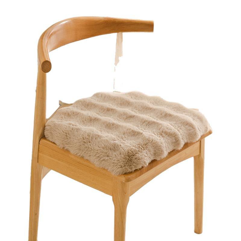 Winter Thickened Plush Seat & Chair Cushion for Office, Student, Dining, and Stool Seats