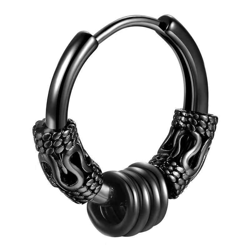 Klassische Herren Edelstahl Creolen für Damen Hip Hop Ohrring für Herren Jungenohrringe Punk Gothic Ohrstecker Schmuck Party Geschenk