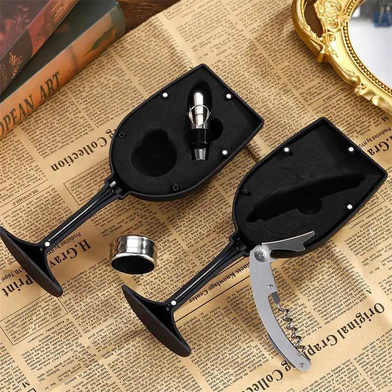 Wine Corkscrew Set Multifunctional Wine Corkscrew Set Red Wine Bottle Opener Stainless Steel Wine Opener Accessory Set