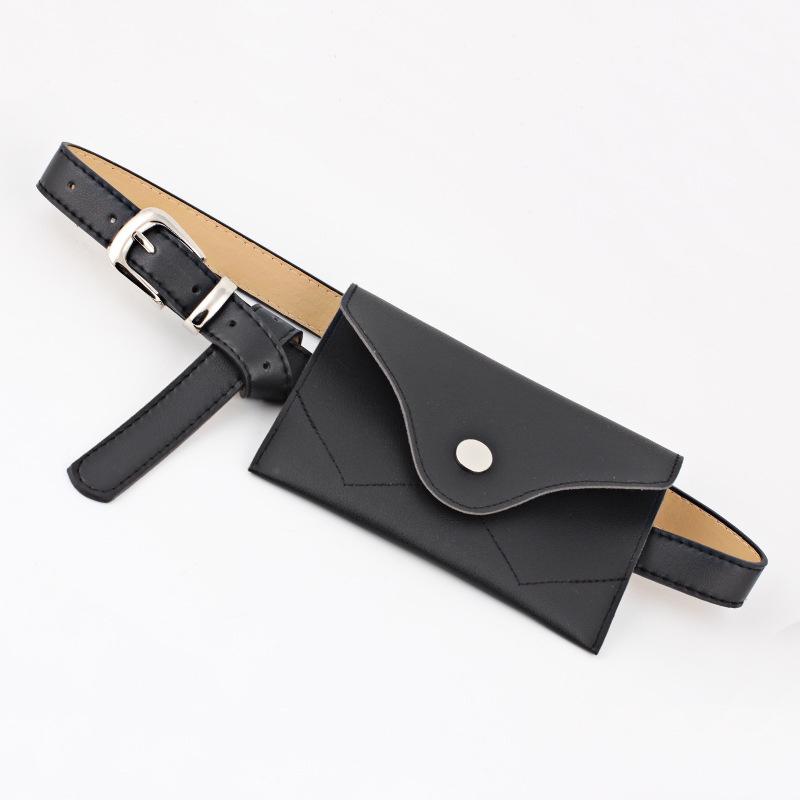 Fashion Waist Fanny Pack Women Leather Belt With Elegant Zipper Closure For Casual Use