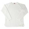 Raglan T L White Sweatshirt for Women and Long Cold Weather Cold Cut and Made in Unisex [Mochihada] L/S Men, Plain, Sleeve, Loungewear, Wear, Weather,