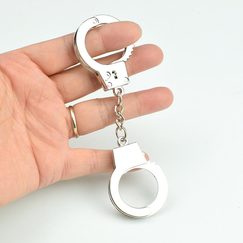 Keychain Handcuff Model Car Keyring Backpack Pendant Accessories