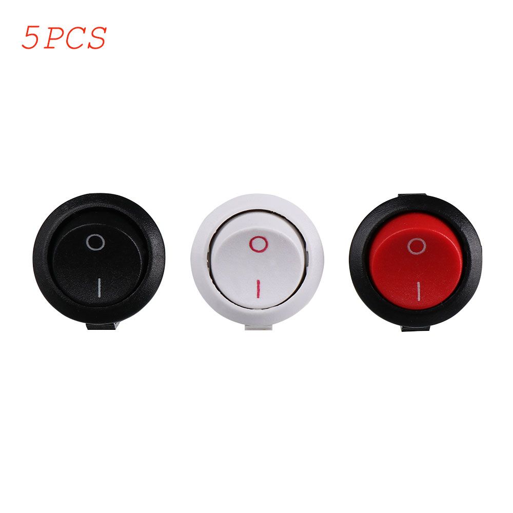 5pcs Hot Plastic Mini 2PIN ON/OFF Toggle Switch Car Boat Push Button