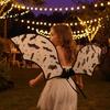 All-night Wearable Wings Bat Wing for Kids Girls, Halloween Fairy Versatile Accessory Costume Parties, Cosplay, Festivals, Stage Performance