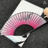 Vintage hedvábný skládací ruční vějíř čínské bambusové vějíře řemeslné dárky ženy taneční rekvizity domácí dekorace ozdoby