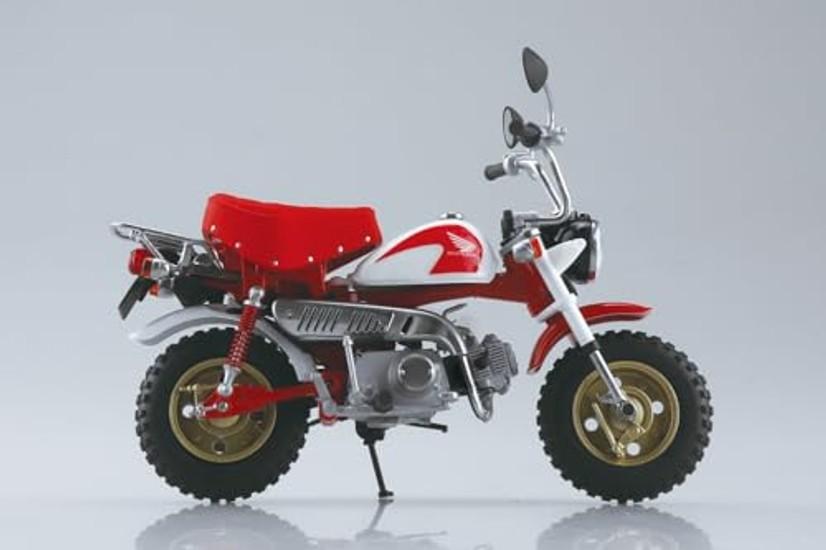 Aoshima Bunka Kyozai Co. Skynet 1/12 Fertigmodell Motorrad Honda Monkey Special Shasta Weiß Candy Alamoana Rot