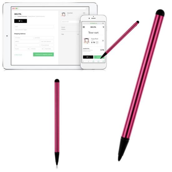 Stylus Pen Capacitive Dual Function Metal Pole Multipurpose Touch Screen Pen for iPhone